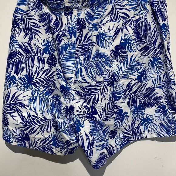 BOCA Classics Men's Blue White Palm Print Mesh Lined Swim Trunks Medium - Picture 6 of 9